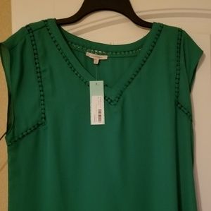41 Hawthorn Carla Crochet Detail Blouse Sz. Large